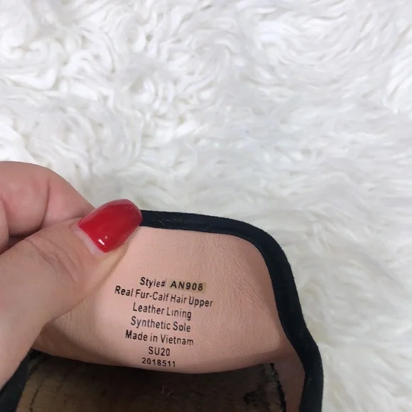 J Crew Calf Hair Leopard Slip On Espadrilles Mules Shoes Flats - Picture 8 of 13